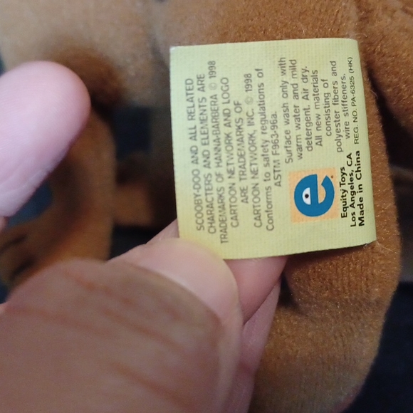 Cartoon Network 6" SCOOBY-DOO! Plush Vintage 1998 - Picture 5 of 9